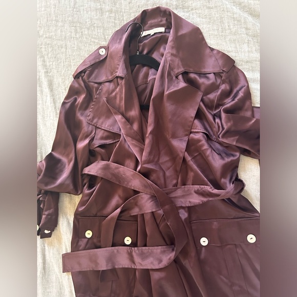 Silk95Five Kensington Trench Charmeuse size medium - Picture 4 of 9